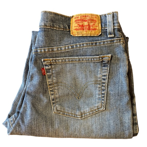 Levi's Denim - Levi's 512 @2004 Classic Tapered Med-Wash Blue Denim Jeans 30 x 31- 12 Long (1)
